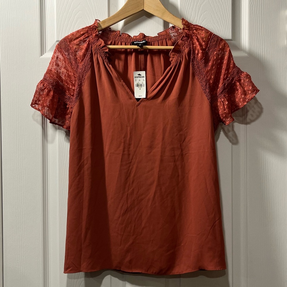 Express Flutter Sleeve Blouse